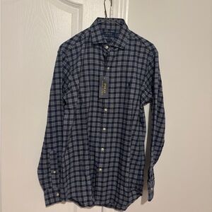Polo by Ralph Lauren Men's Navy Checkered Shirt